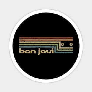 Bon Jovi Cassette Stripes Magnet